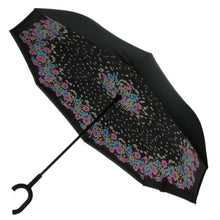 Charger l&#39;image dans la galerie, Lot de 5 Parapluie inversé imprimé printemps coloré et fleuri + 5 housses OFFERTE (PRIX HT)