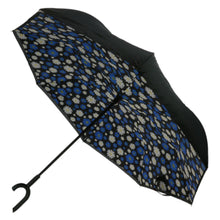 Charger l&#39;image dans la galerie, Lot de 5 Parapluies motif avec des fleurs marguerite bleu + 5 housses OFFERTE (PRIX HT)