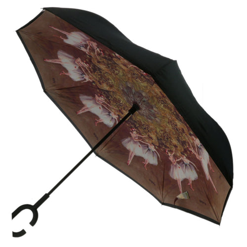 Lot de 5 Parapluies inversés imprimé avec des danseuses ballerine + 5 housses OFFERTE (PRIX HT)